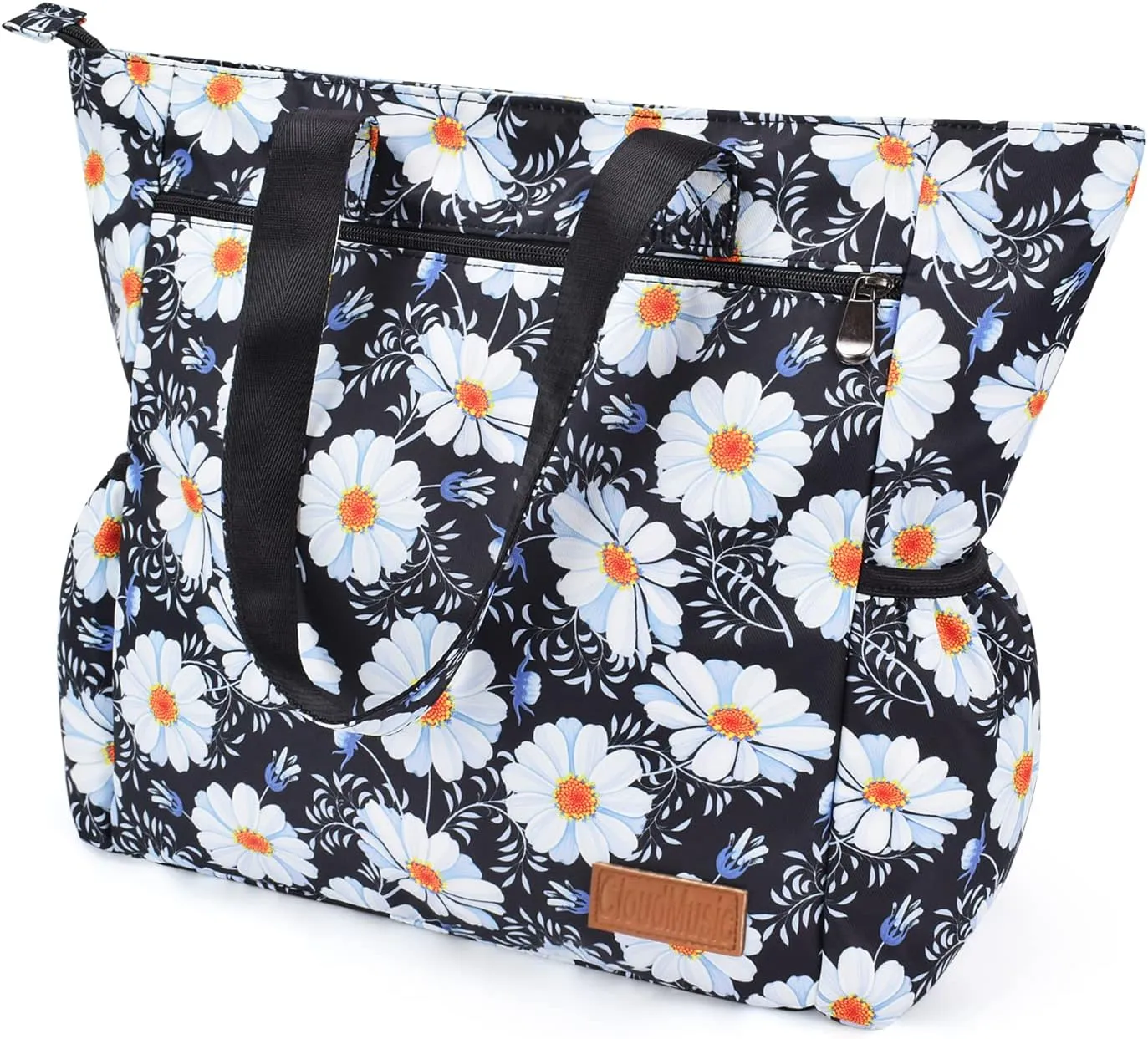 CLOUDMUSIC Shoulder Tote Bag For Nurses Teachers Work Gym Travel Beach Women With Large Capacity Waterproof