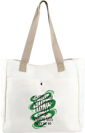 CMNIN Musical Lovers Gift Elphaba Tote Bag Elphaba Fans Gifts Musical Theatre lover Gift Lyric Quotes Beach Bag