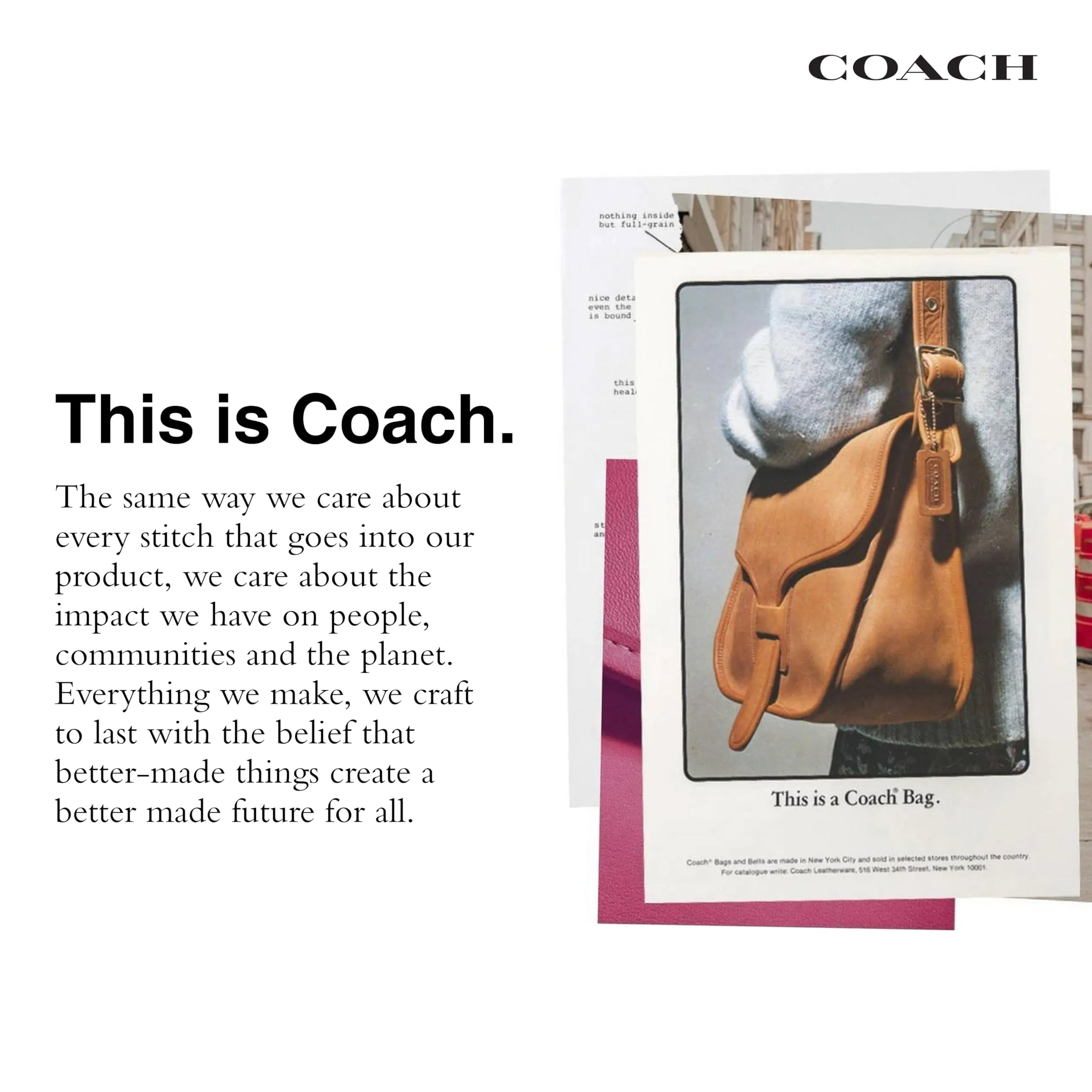 COACH Belt Bag in Crossgrain Leather, Black