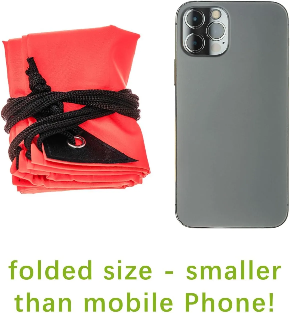 CODOBON Lightweight Drawstring Backpack with 2 Compartments – Holds 14" Laptop & Shoes | Foldable to Phone Size, Zip Pocket with Cable Port | Economical for Gym, Travel, Men Women (20, Red)
