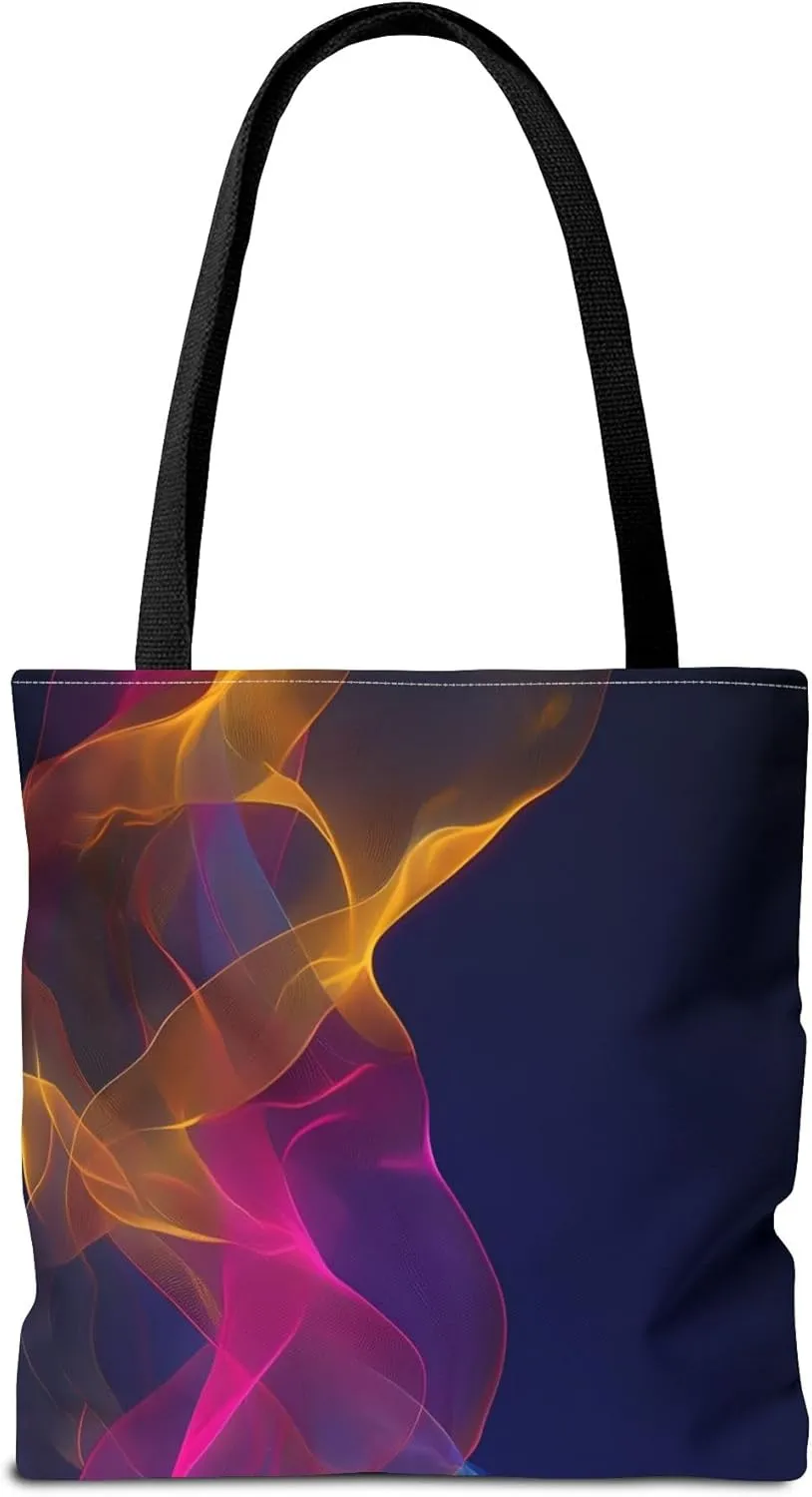 Colorful Abstract Tote Bag, Stylish Shopping Bag, Reusable Groceries Bag, Beach Day Tote, Art-Inspired Handbag