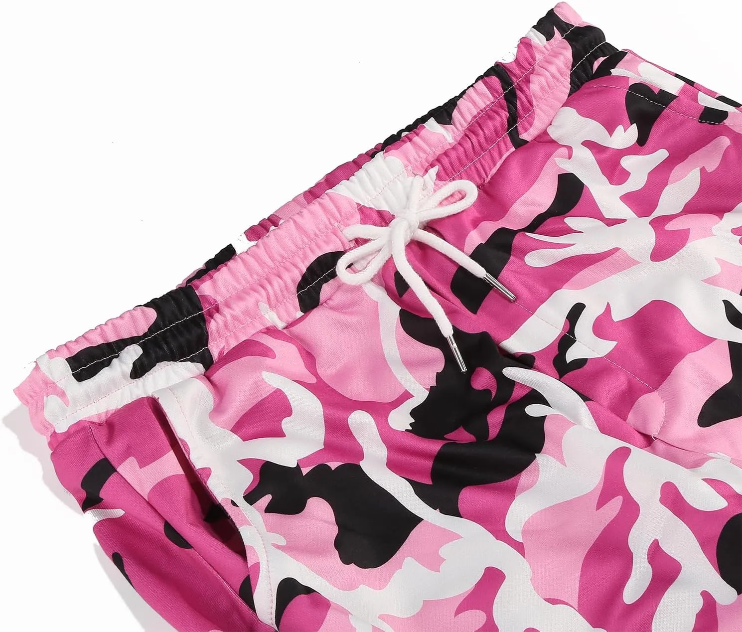 Colorful House Men Camo Cargo Jogger Sweatpants Casual Drawstring Camouflage Cargo Work Pants with Pockets