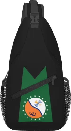 Columbiana County Flag Crossbody Bags For Women Men Chest Backpack Gym Shoulder Bag Travel Outdoor Sports Casual Crossbody Bags