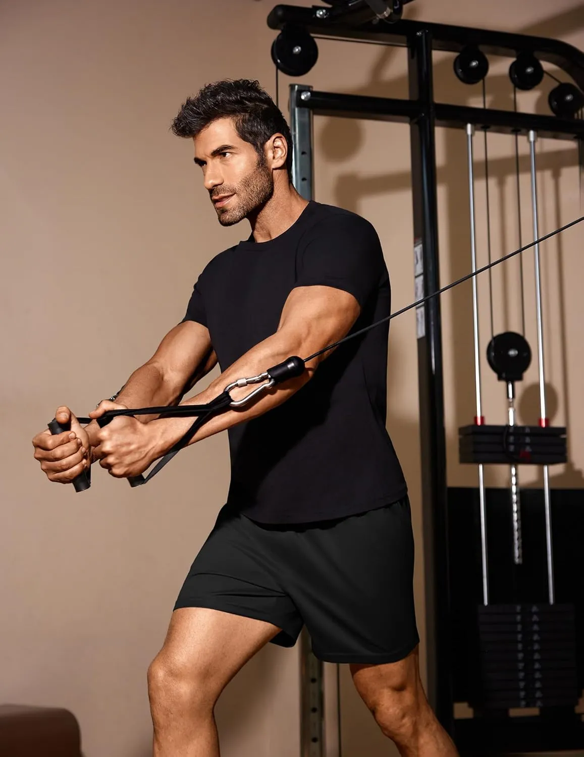 COOFANDY Men's Gym Shorts 3 Pack Mesh Athletic Workout Shorts Lightweight Quick Dry Drawstring Shorts with Pockets