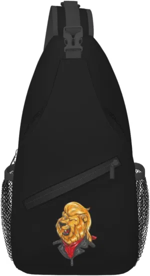Cool Lion Crossbody Bags For Women Men Chest Backpack Gym Shoulder Bag Travel Outdoor Sports Casual Crossbody Bags