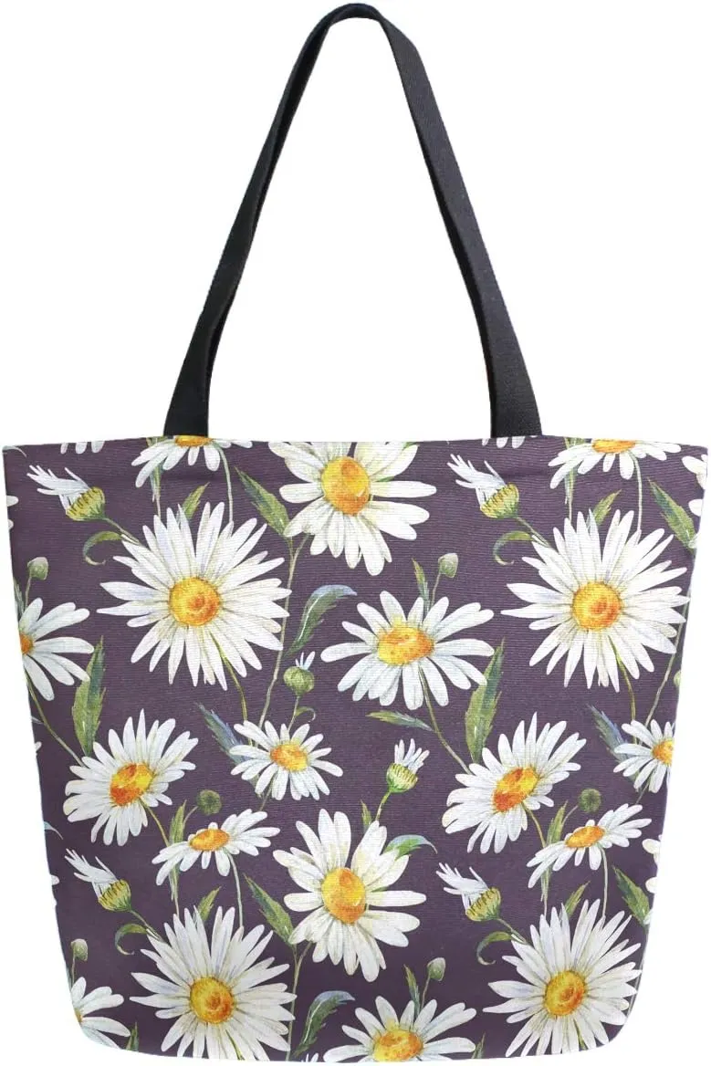 Cool Printed Extra Large Shoulder Tote Bag for Beach Travel Weekender Gym Reusable Grocery Shopping