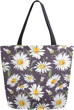 Cool Printed Extra Large Shoulder Tote Bag for Beach Travel Weekender Gym Reusable Grocery Shopping