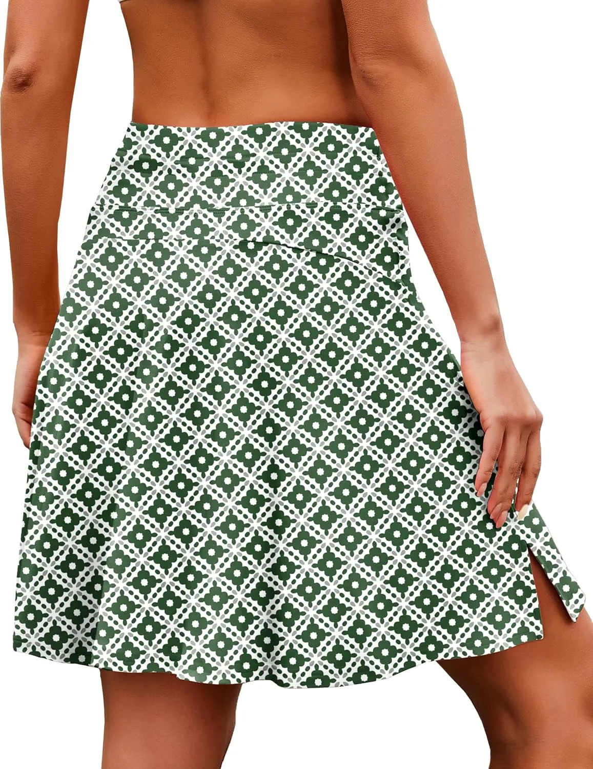COOrun Tennis Skirt Women 20" Knee Length Golf Skort with Pockets High Waisted Athletic Sports Inner Shorts Skirts S-XXL