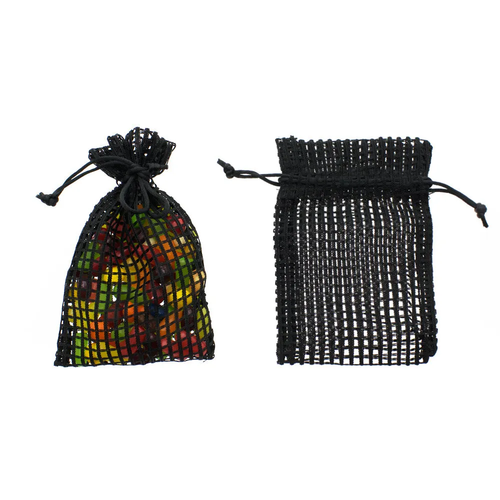 Cotton Mesh Drawstring Bags Party Favor Bags