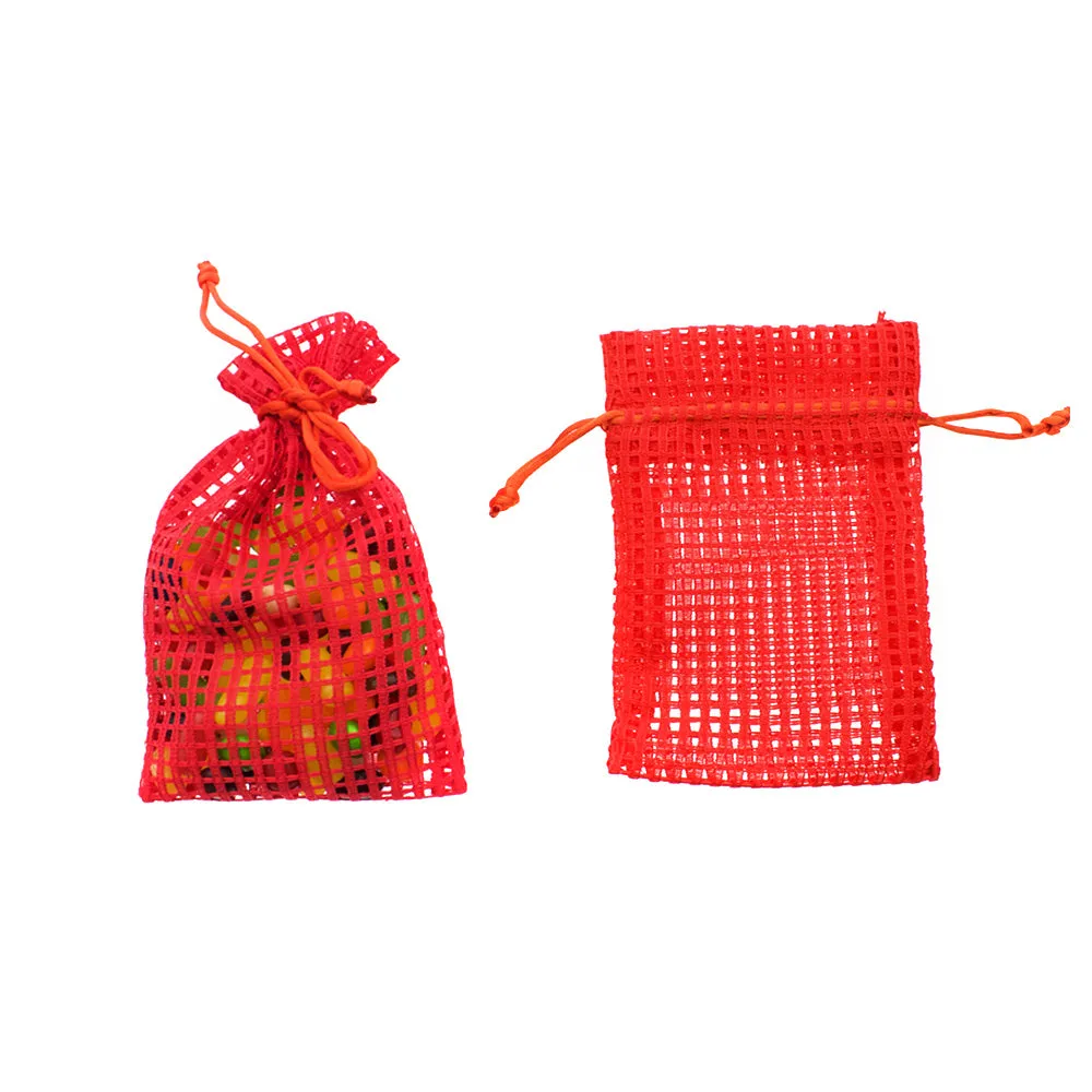 Cotton Mesh Drawstring Bags Party Favor Bags