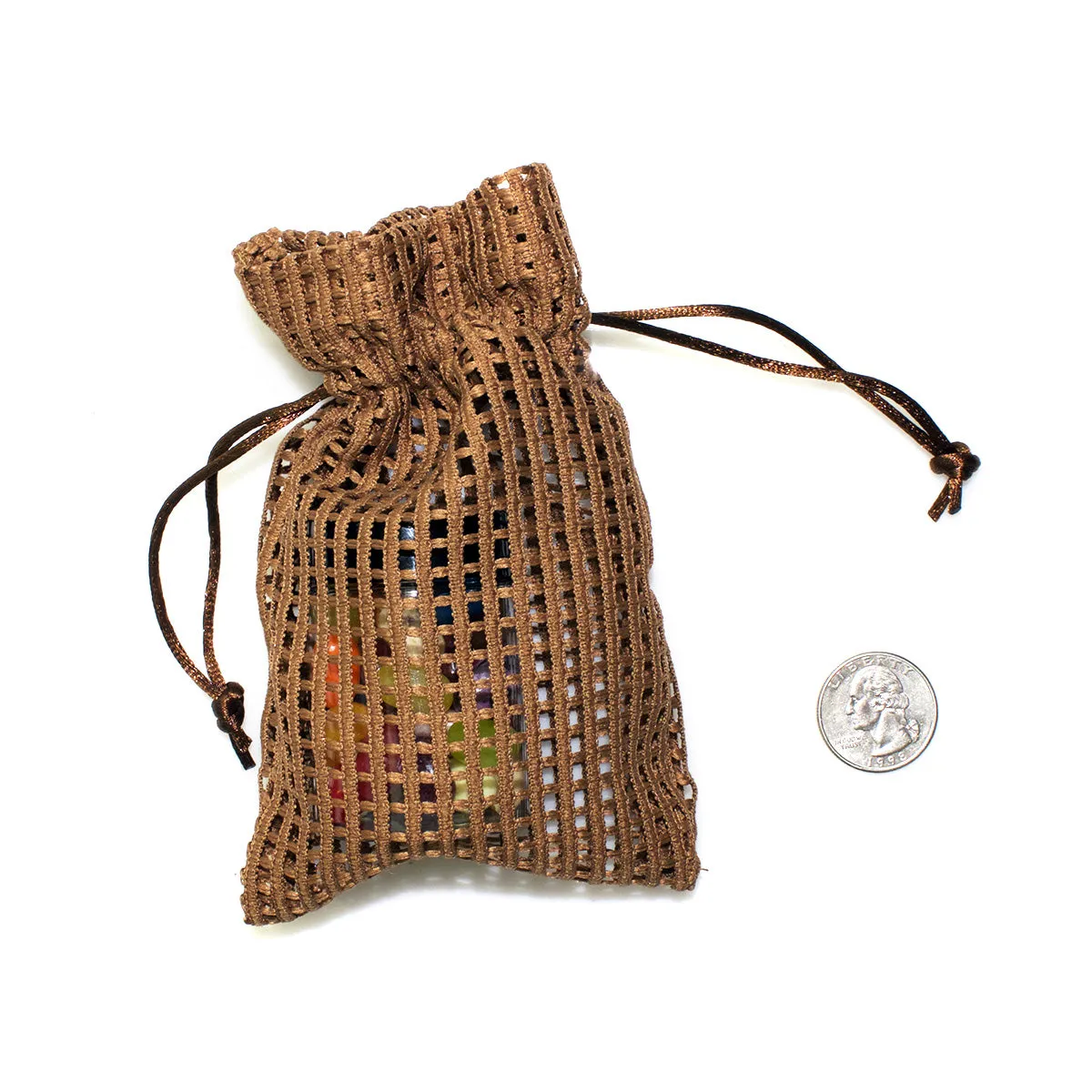 Cotton Mesh Drawstring Bags Party Favor Bags