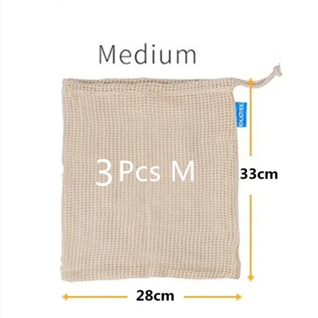 Cotton Mesh Reusable Produce Bags