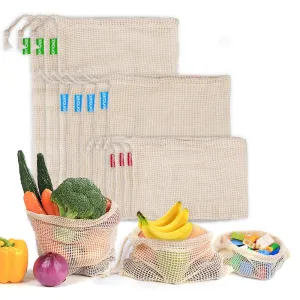 Cotton Mesh Reusable Produce Bags