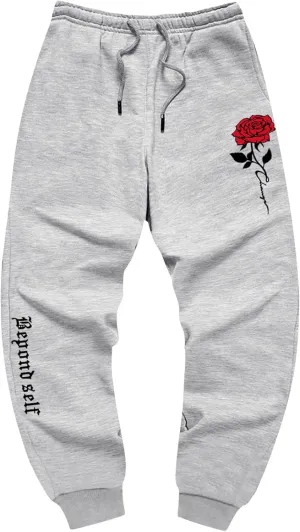 COZYEASE Men's Jogger Sweatpants Drawstring Waist Gym Workout Athletic Jogger Pants with Pockets