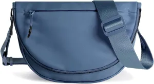 Crescent Bag for Women and Men, Fashion Medium Nylon Folding Crescent Moon Bag Single Shoulder Bag with Adjustable Strap
