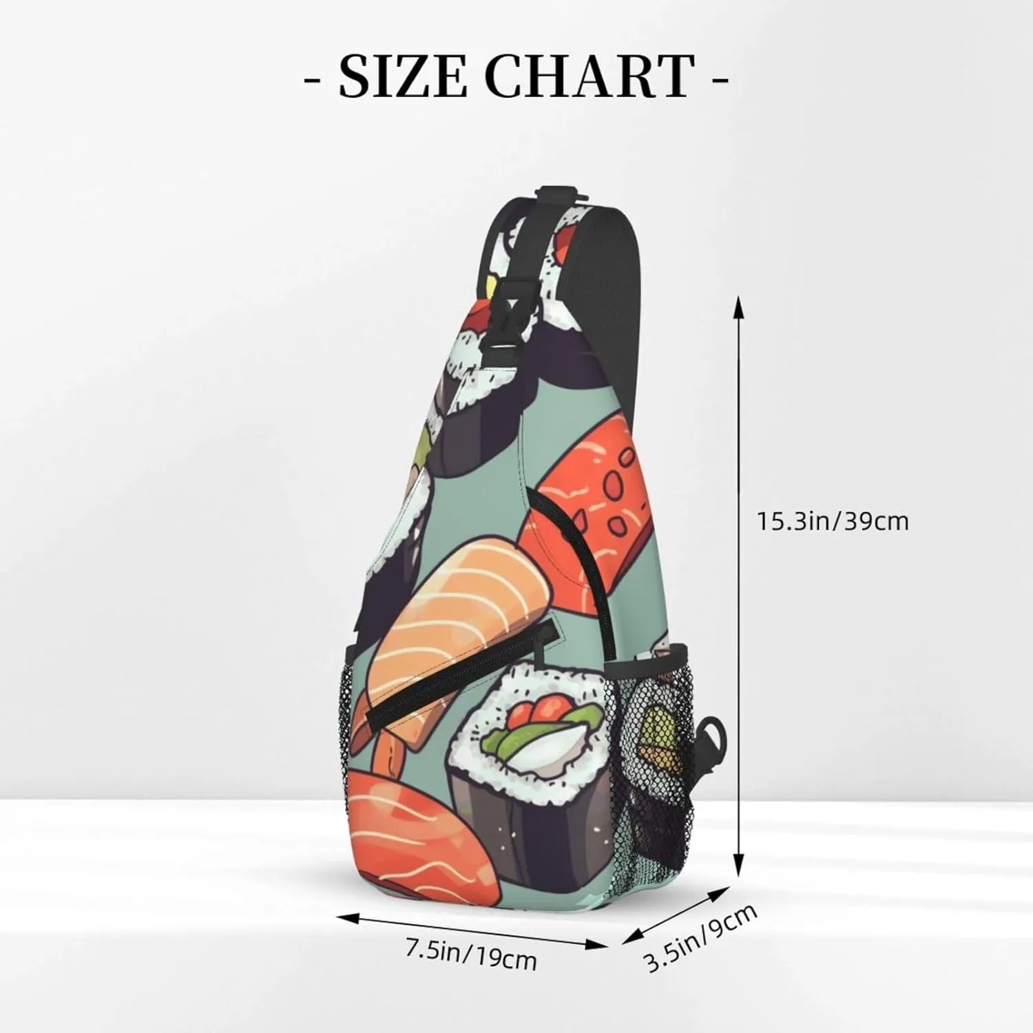Cross Chest Bag Diagonally Sling Backpack Crossbody Shoulder Bag Turquoise Blue Gold Marble Sling Bag Travel Hiking Daypack