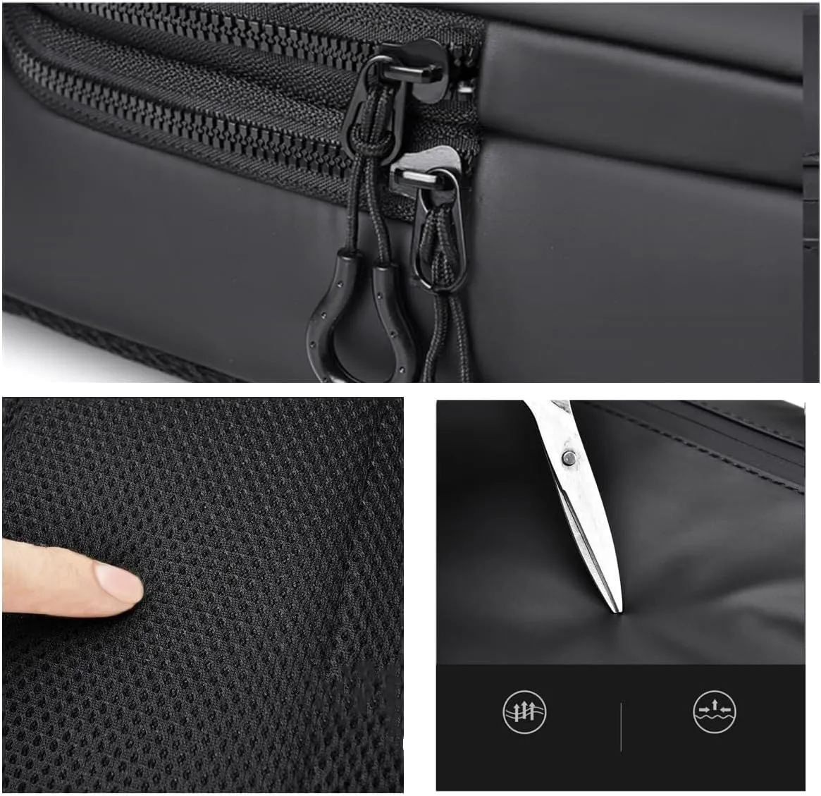Crossbody Anti-Theft Sling Bag for Men Women,Casual Shoulder Backpack Waterproof Chest Daypack with USB Charging Hole (dark-green)