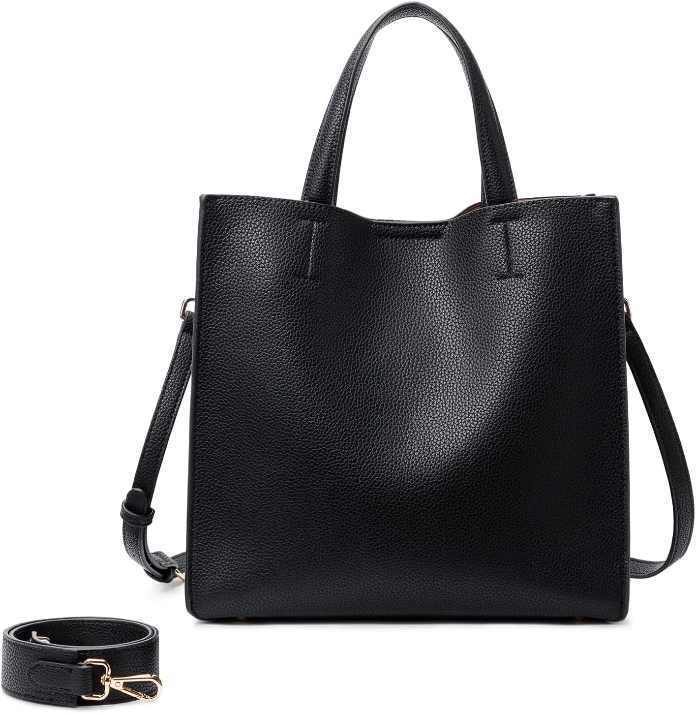 Crossbody Bag for Women Leather Tote Bag for Women Shoulder Handbag Purse Bucket Bag Purse with 2PCS Shoulder Strap