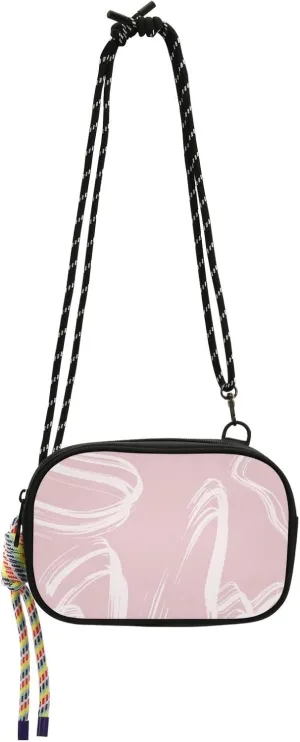 Crossbody Bag Lines in Soft Pink Colors Cell Phone Purse Wallet with Credit Card Slots Multicolor Handbag with Adjustable Strap Fits Phone Keys And More