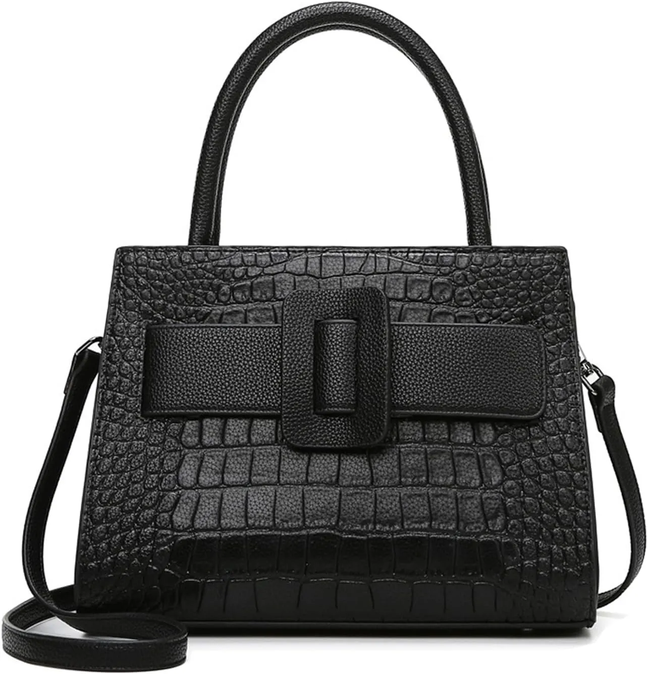 Crossbody Bags for Women Luxury Leather Shoulder Handbags in Black & Blue Trendy Satchel Purse for Everyday Use