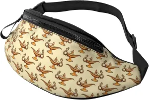 Crossbody Fanny Packs for Women Men - lamp Pattern Travel Belt Bag Running Waist Bag for Women Men
