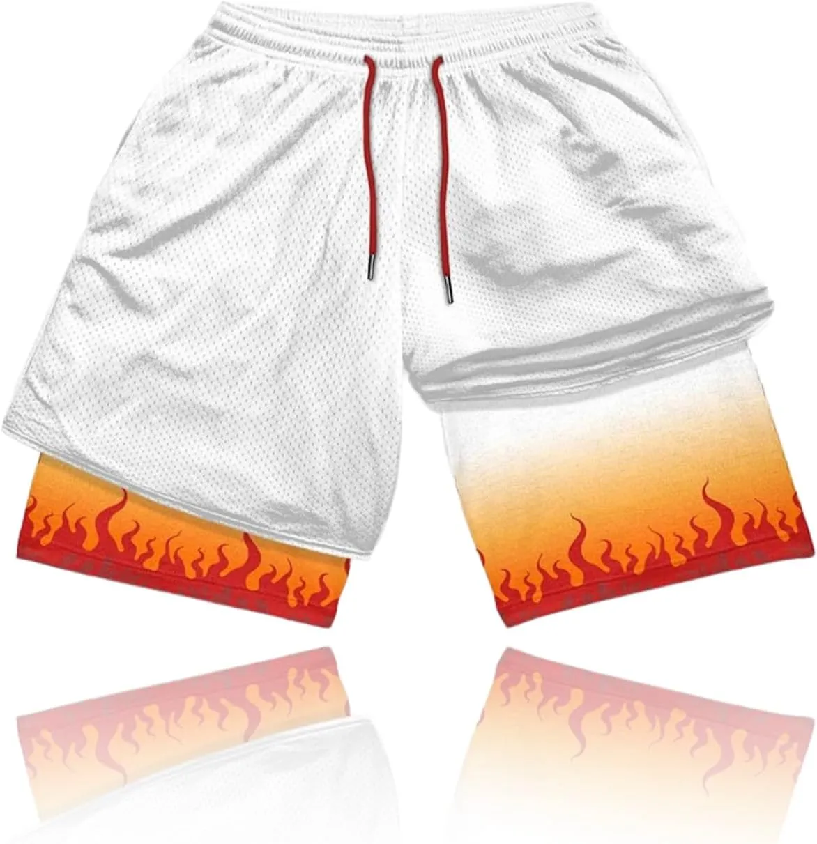 CROWN Anime Shorts - Breathable Compression Gym Short with Pockets