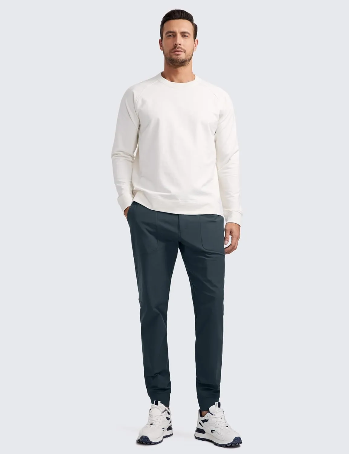 CRZ YOGA All Day Comfy Golf Joggers Pants for Men 30'' Quick Dry Lightweight Stretch Work Casual Sweatpants with Pockets