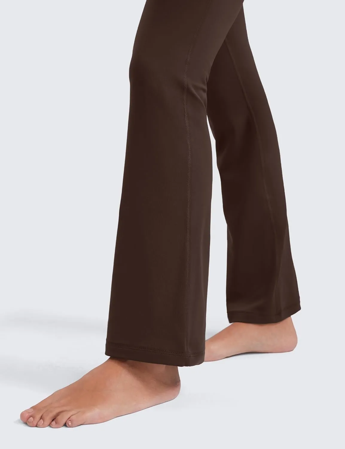 CRZ YOGA Womens Butterluxe High Waist Flare Pants 29" / 30.5" / 32" / 33.5" - Yoga Bootcut Wide Leg with Pocket Lounge