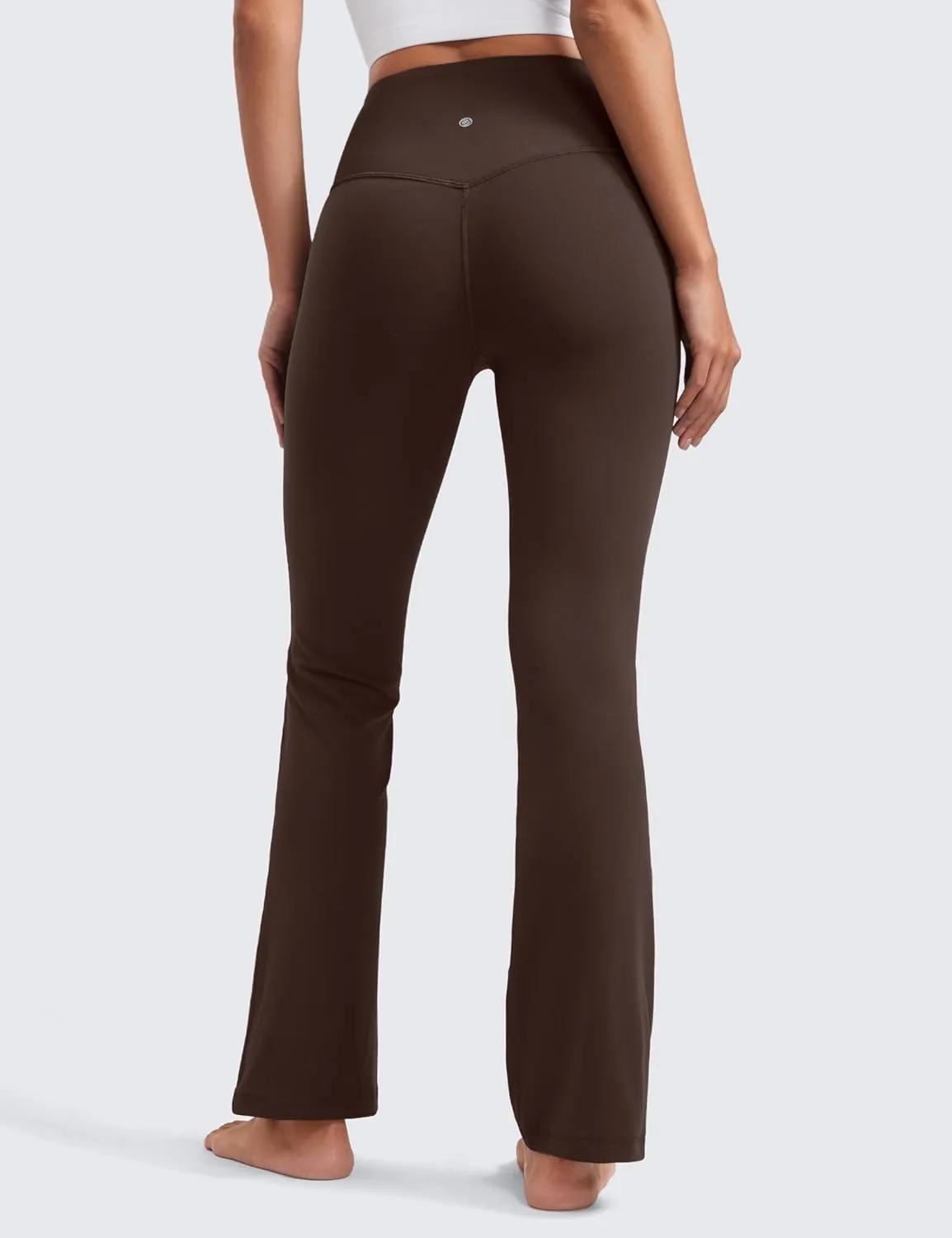 CRZ YOGA Womens Butterluxe High Waist Flare Pants 29" / 30.5" / 32" / 33.5" - Yoga Bootcut Wide Leg with Pocket Lounge