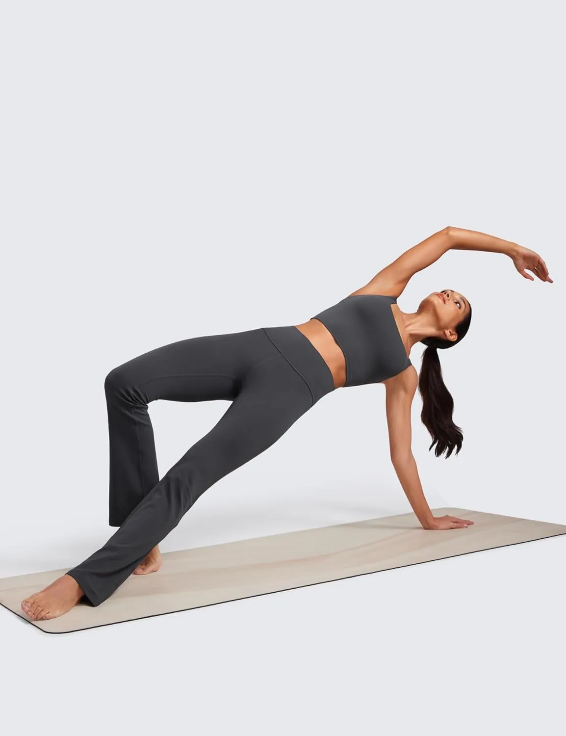 CRZ YOGA Womens Butterluxe High Waist Flare Pants 29" / 30.5" / 32" / 33.5" - Yoga Bootcut Wide Leg with Pocket Lounge