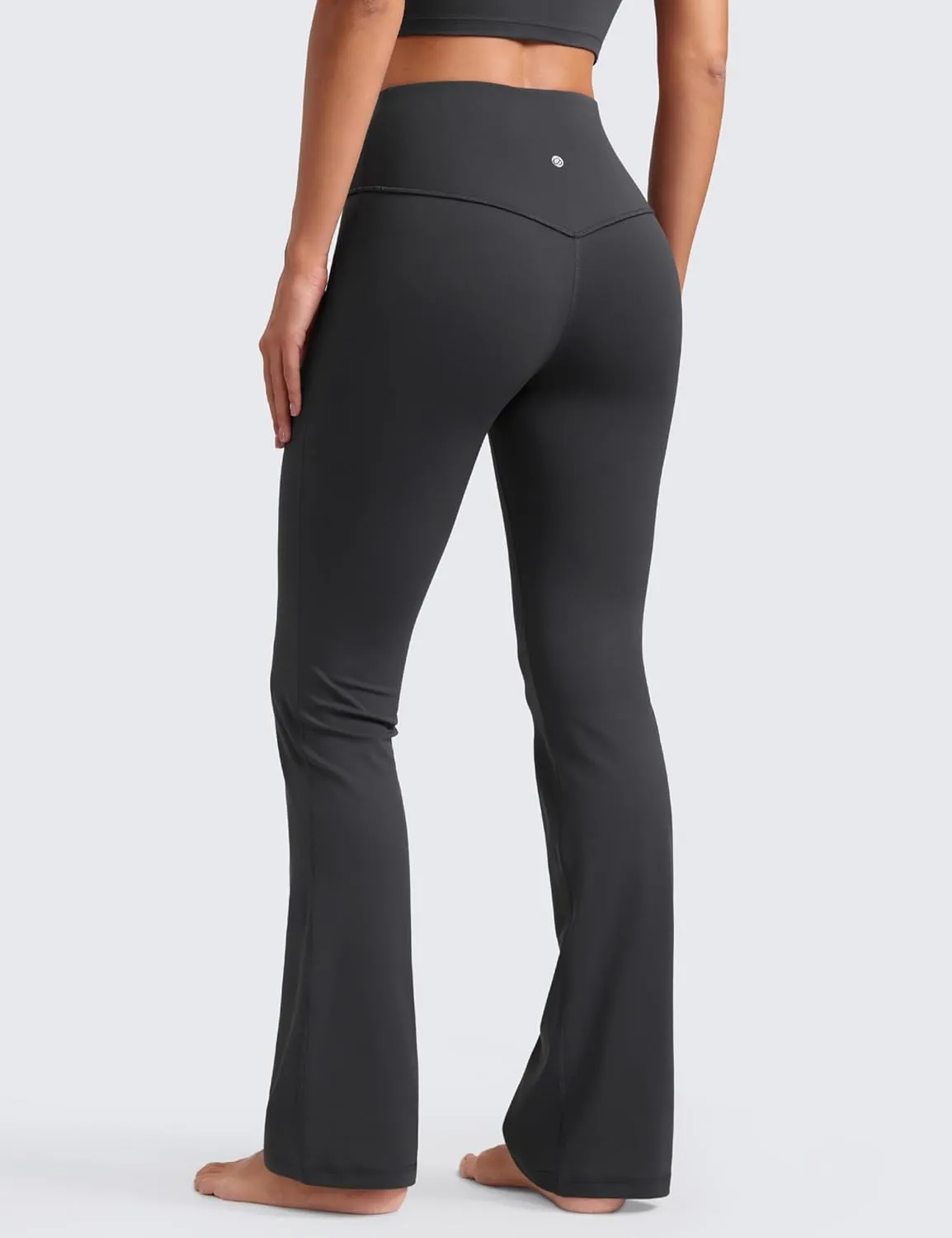 CRZ YOGA Womens Butterluxe High Waist Flare Pants 29" / 30.5" / 32" / 33.5" - Yoga Bootcut Wide Leg with Pocket Lounge