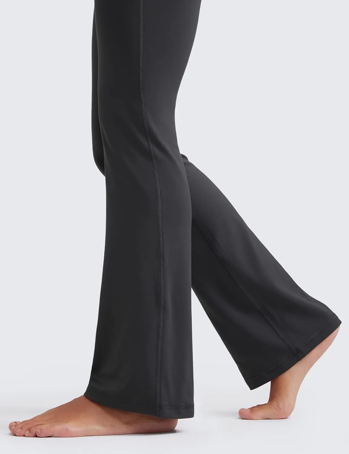 CRZ YOGA Womens Butterluxe High Waist Flare Pants 29" / 30.5" / 32" / 33.5" - Yoga Bootcut Wide Leg with Pocket Lounge
