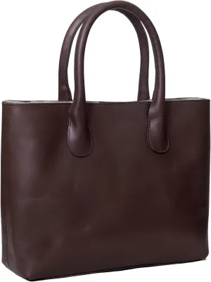 cuero Leather Tote Bag Women Shopper Purse Brown Shoulder Handbag 15.5 Inch Luxury Handmade Leather Travel Tote Bag for Women Stylish Durable Crossbody Bag for Business Office Work
