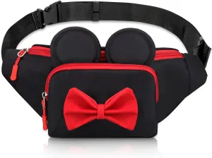 Cute Fanny Pack for Women Girls Crossbody Fanny Bag Belt Bags Teen Girl Travel World Outlet Accessories Cartoon Mouse Cross Body Bag for Trip Essentials Waist Pack Little Kid Outdoor Fanny Pack