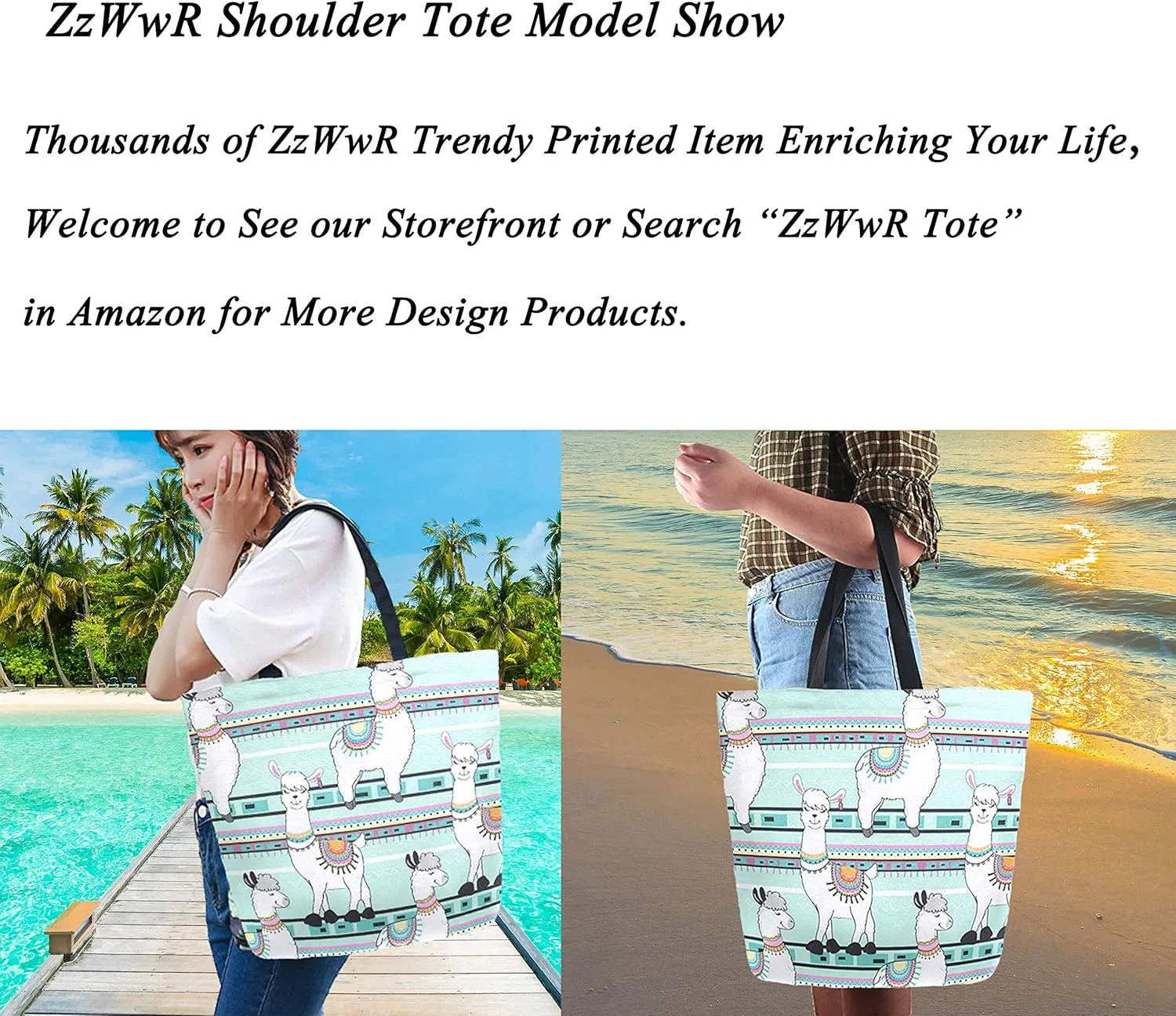Cute Forests Animal Deer Squirrel Fox Bear Owl Hedgehog Extra Large Canvas Market Beach Travel Reusable Grocery Shopping Tote Bag Portable Storage HandBags