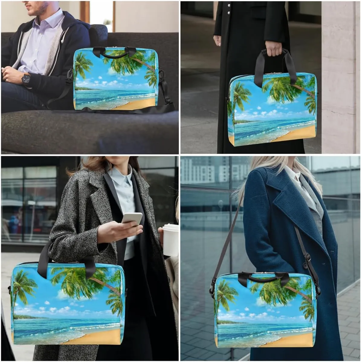 Cute Laptop Shoulder Bag for Women Men, Computer Laptop Bag Laptop Sleeve Case Laptop Satchel Briefcase Carrying Bag QA-1