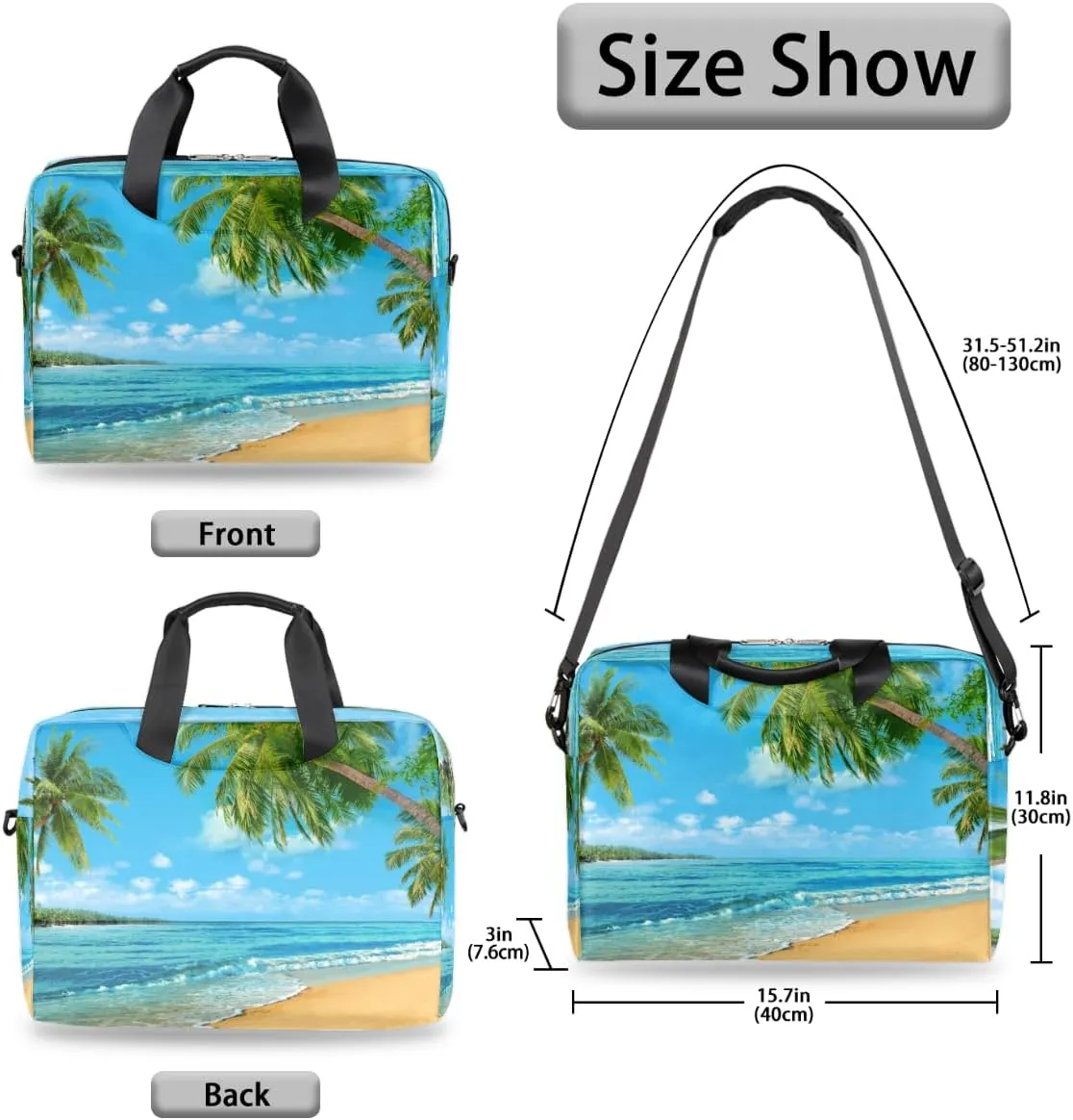 Cute Laptop Shoulder Bag for Women Men, Computer Laptop Bag Laptop Sleeve Case Laptop Satchel Briefcase Carrying Bag QA-1