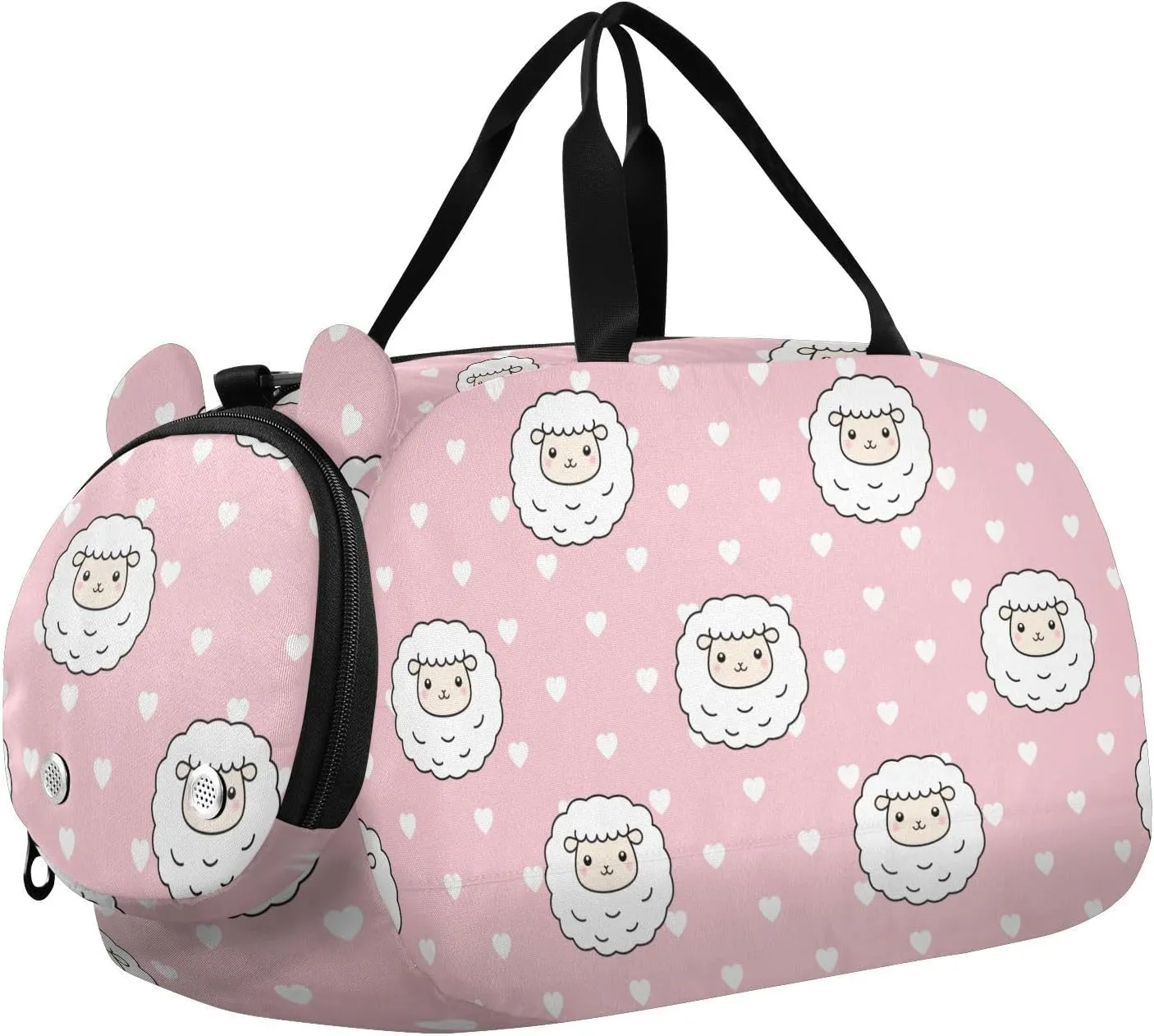 Cute Sheep Seamless Duffel Bags for Boys Small Gym Bags for Teens Dance Bag for Girls