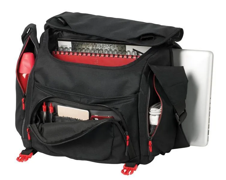 Cyber Messenger Bag with Laptop Sleeve up to 15 in