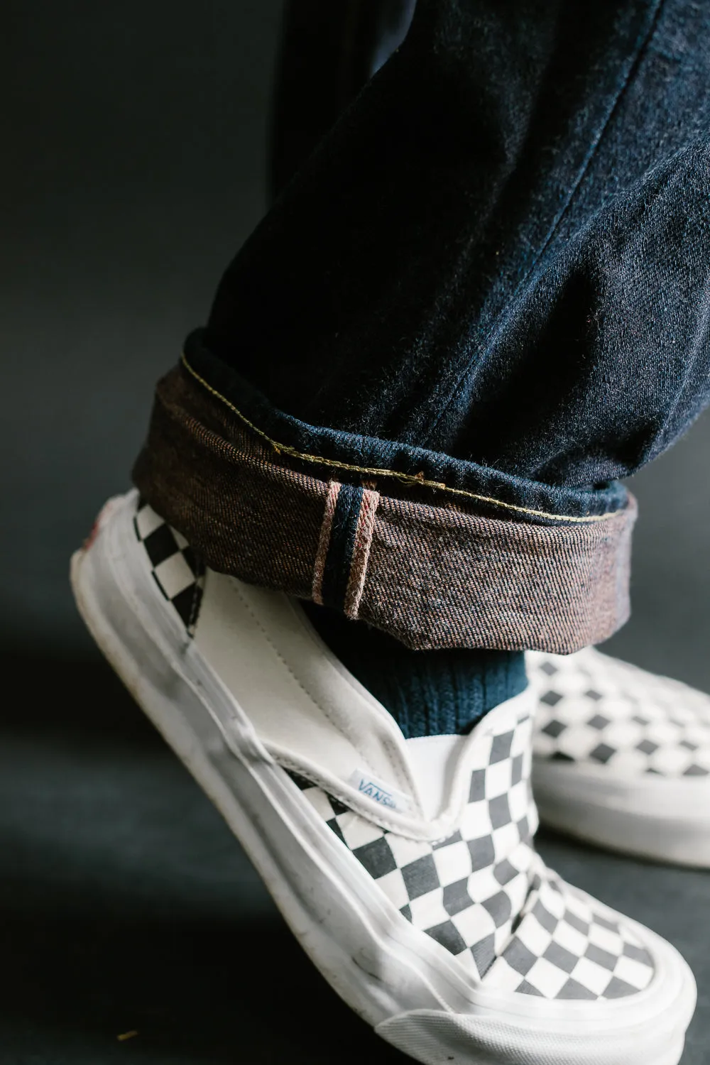 D1879S - 15oz "Natural Indigo x Kakishibu" Aishibuzome Dyed Selvedge - Regular Straight Fit
