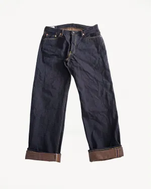 D1879S - 15oz "Natural Indigo x Kakishibu" Aishibuzome Dyed Selvedge - Regular Straight Fit