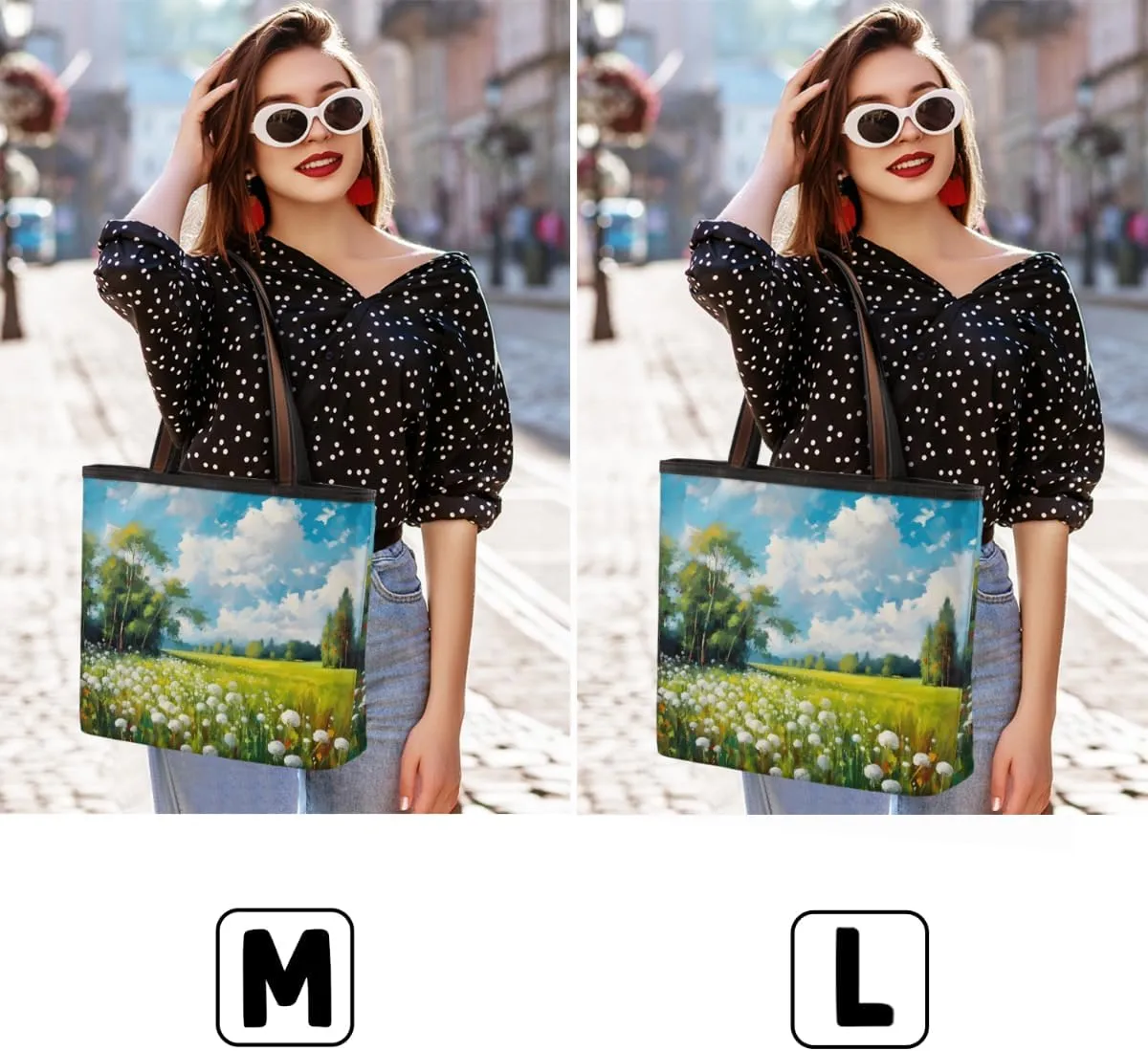 Dandelion Tree Sky Tote Bag Tote Purse for Women with Zipper Womens Handbags for Work Travel
