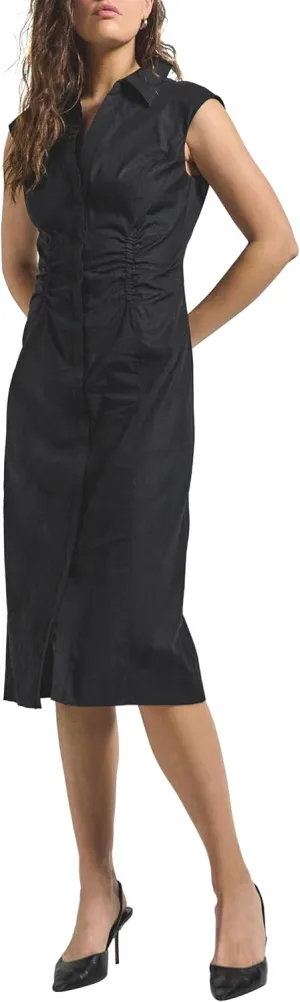 Derek Lam 10 Crosby Women's Nera Ruched Button Down Dress