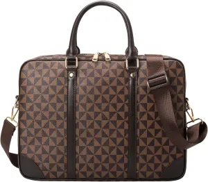 Designer Briefcase 15.6 Laptop Bag,Computer Tote Bag Handbag Shoulder Bag Satchel for Office Business Travel