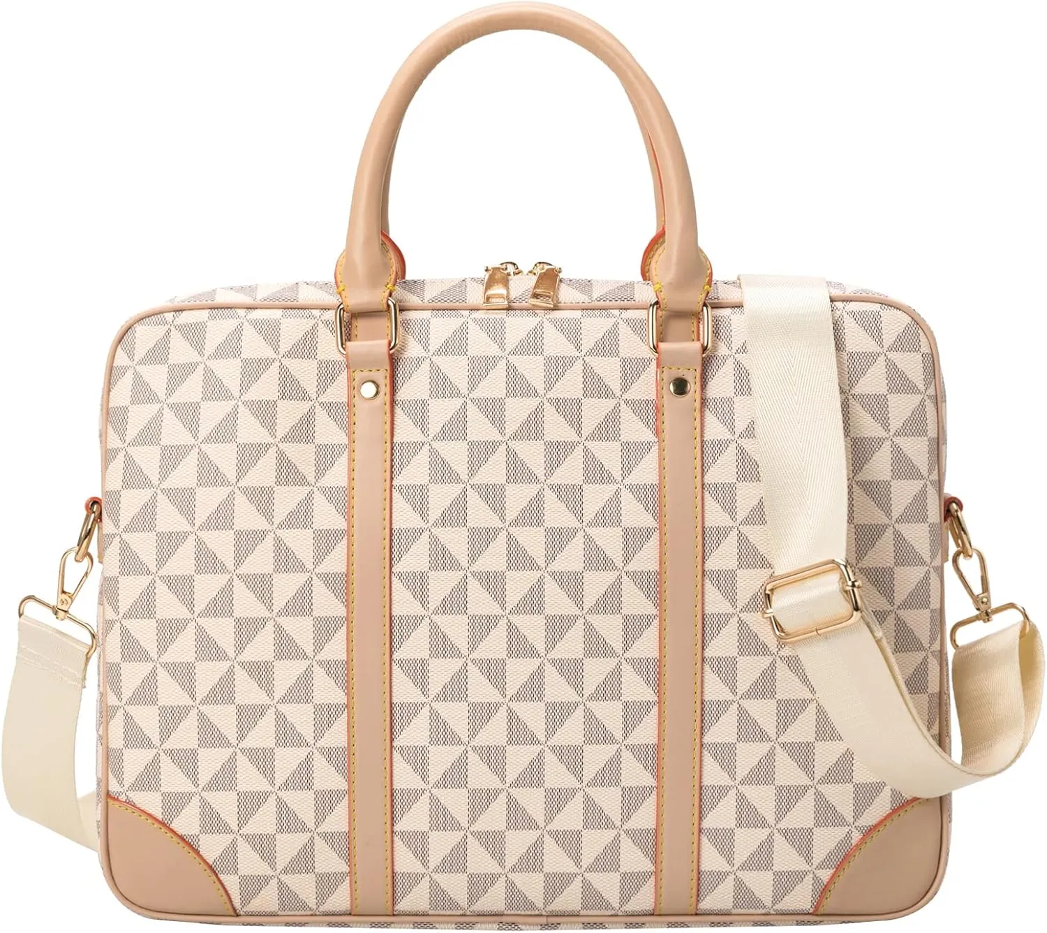 Designer Briefcase 15.6 Laptop Bag,Computer Tote Bag Handbag Shoulder Bag Satchel for Office Business Travel