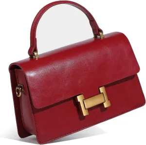Designer Satchel Purses For Women, Small Cute Crossbody Handbag, Ladies Vegan Leather Top Handle Bags