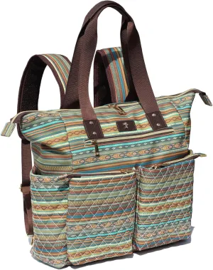 Diaper Tote Bag Totepack Backpack 2 in 1 for Women Multifunctional Large Capacity with Insulated Pockets Travel