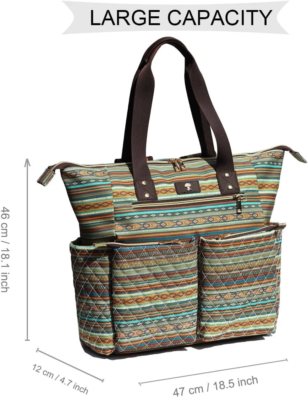 Diaper Tote Bag Totepack Backpack 2 in 1 for Women Multifunctional Large Capacity with Insulated Pockets Travel