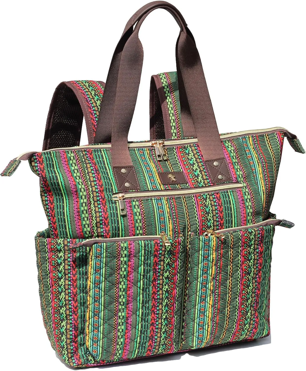 Diaper Tote Bag Totepack Backpack 2 in 1 for Women Multifunctional Large Capacity with Insulated Pockets Travel