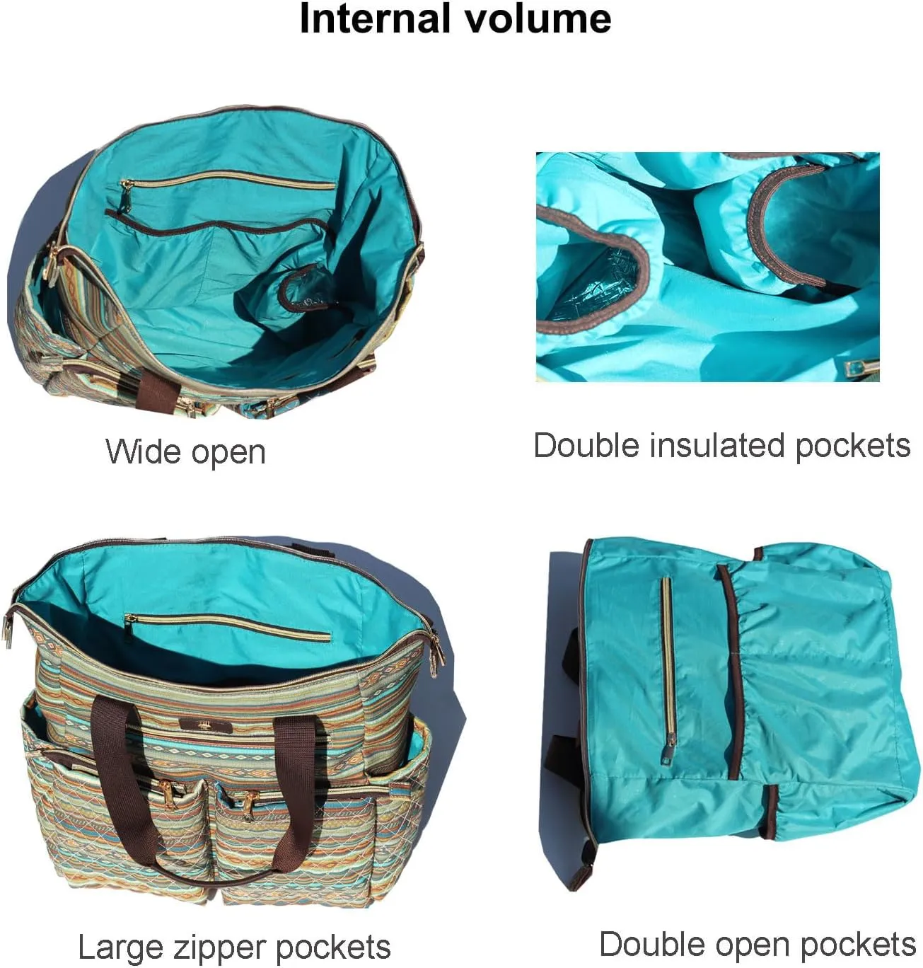 Diaper Tote Bag Totepack Backpack 2 in 1 for Women Multifunctional Large Capacity with Insulated Pockets Travel